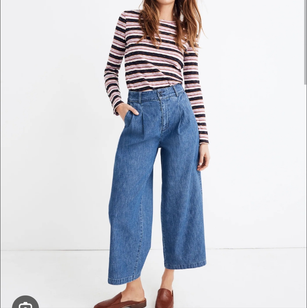Madewell Blue Flare & Wide Leg Jeans